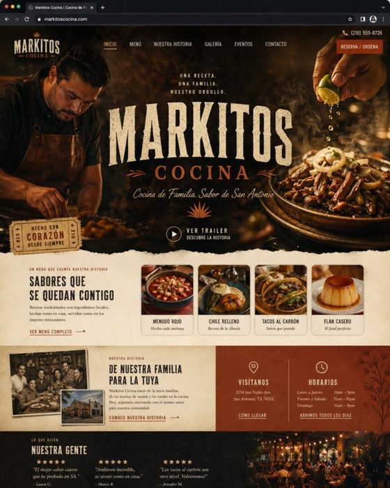 Markito&rsquo;s Tacos Catering — Lake County restaurant website example